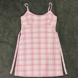 Pink Plaid Dress